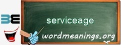 WordMeaning blackboard for serviceage